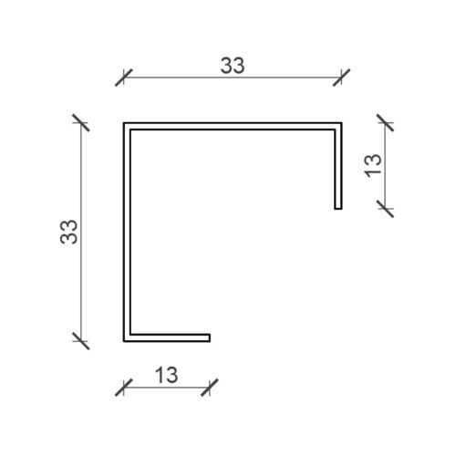 Samlemuffe Blank 14 x 14 x 60 mm