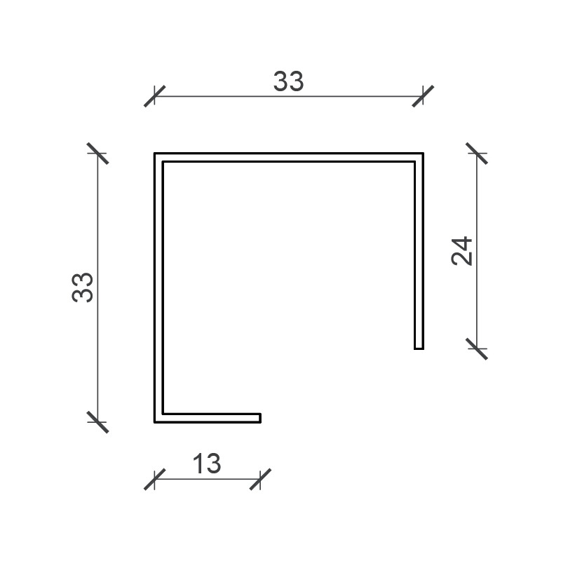 Samlemuffe Blank 14 x 25 x 60 mm