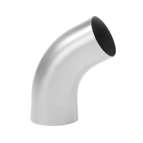 Plannja rørbøjning i 70° til 90 mm rør Silver stål Plannja rørbøjning i 70° til 75 mm rør Silver stål