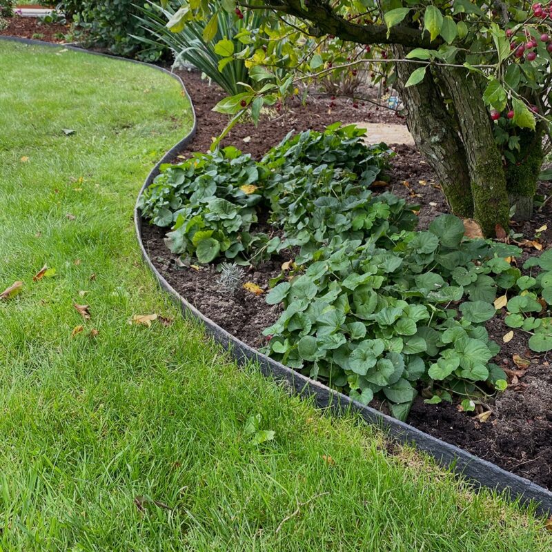 Ripstaal Bedkant Sort 10 m x 20 cm