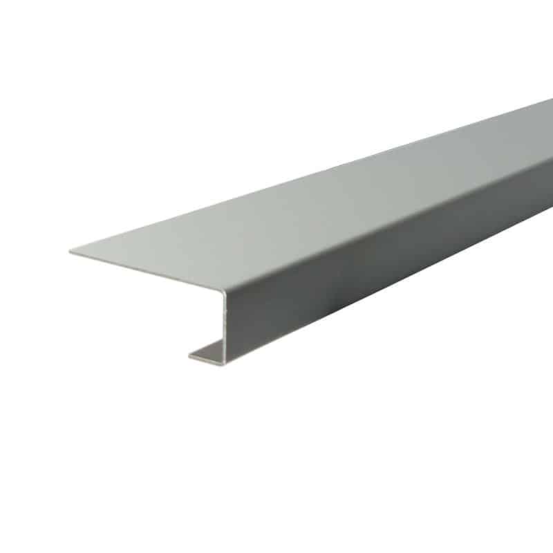 Enkel endekant 16 x 45 x 2500 mm Hvid