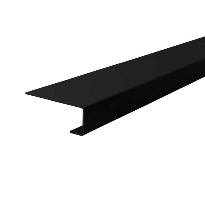 Enkel endekant 16 x 45 x 2500 mm Hvid