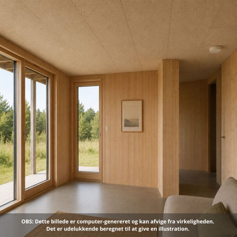 Sonablock Træbeton FIN K5 Natur 25 x 600 x 1200 mm