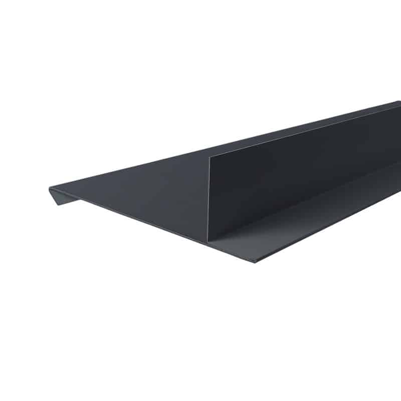 Sideinddækning 25 x 35 x 2500 mm Grå