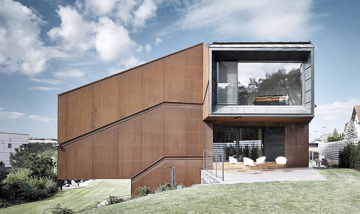 Inspiration 11 cor ten privat bolig stor